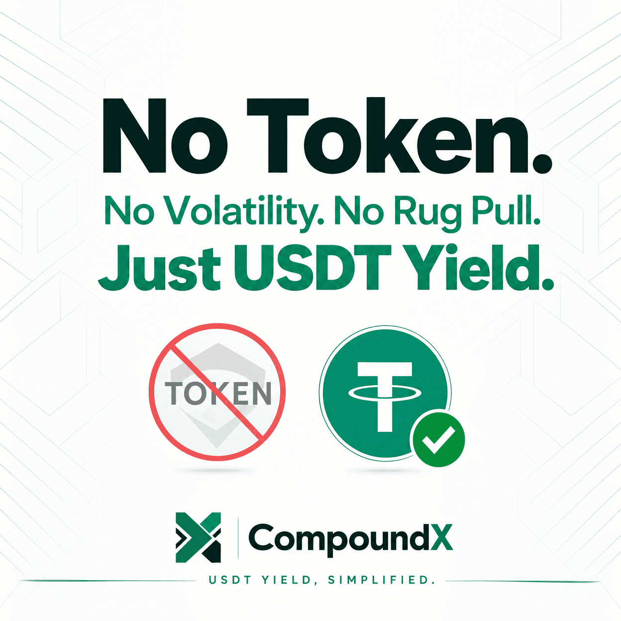 No Token. No Speculation.