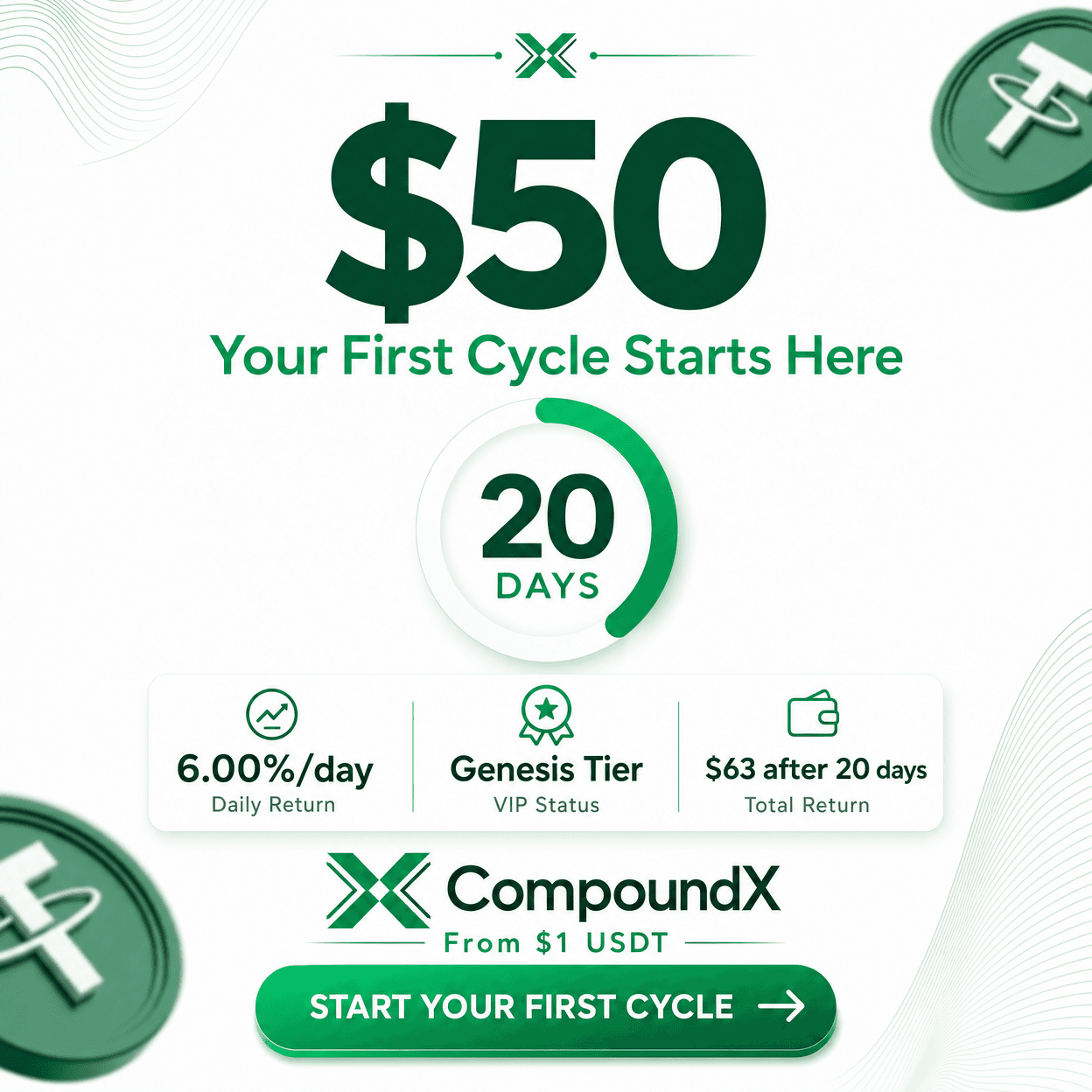 $50 First Cycle